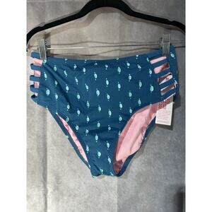 Lilly Pulitzer Blue and Pink Bikini Bottom